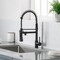 Single Handle Pull Down Sprayer Kitchen Faucet in Brushed Nickel